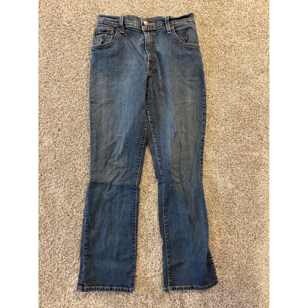 Levis 550 Relaxed‎ Boot Cut Jeans Womens Blue Denim Comfort Fit Classic 6S MIS